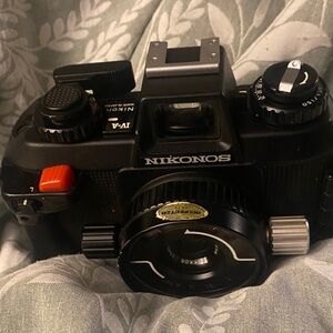 Nikon Black and Red Underwater Camera